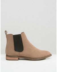 beige Chelsea Boots aus Wildleder von Miss KG