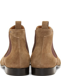 beige Chelsea Boots aus Wildleder von Paul Smith