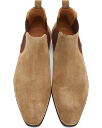 beige Chelsea Boots aus Wildleder von Paul Smith