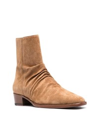 beige Chelsea Boots aus Wildleder von Amiri