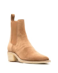 beige Chelsea Boots aus Wildleder von Amiri