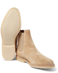 beige Chelsea Boots aus Wildleder von Common Projects