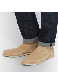 beige Chelsea Boots aus Wildleder von Common Projects