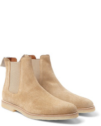 beige Chelsea Boots aus Wildleder von Common Projects