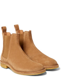 beige Chelsea Boots aus Wildleder von Bottega Veneta