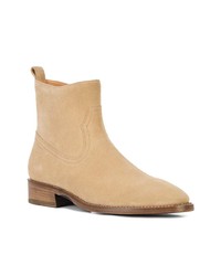 beige Chelsea Boots aus Wildleder von Coach