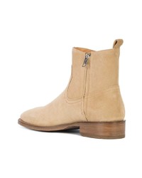 beige Chelsea Boots aus Wildleder von Coach