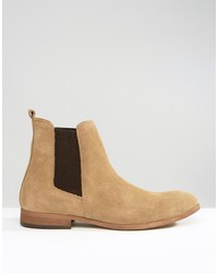 beige Chelsea Boots aus Wildleder von Zign Shoes