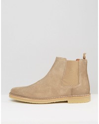 beige Chelsea Boots aus Wildleder von Zign Shoes