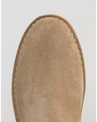 beige Chelsea Boots aus Wildleder von Zign Shoes