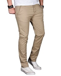 beige Chinohose von Alessandro Salvarini