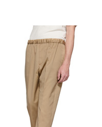 beige Chinohose von Jil Sander