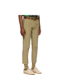 beige Chinohose von Gucci