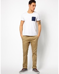 beige Chinohose von Diesel