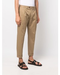 beige Chinohose von Dell'oglio