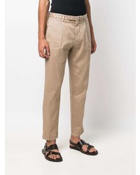 beige Chinohose von Dell'oglio