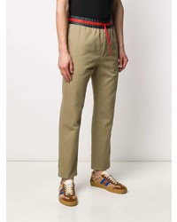 beige Chinohose von Gucci