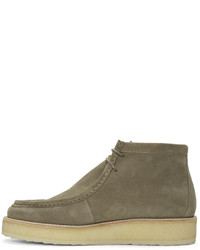 beige Chukka-Stiefel aus Wildleder von Pierre Hardy