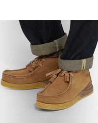 beige Chukka-Stiefel aus Wildleder von VISVIM