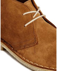 beige Chukka-Stiefel aus Wildleder von Asos