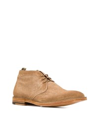 beige Chukka-Stiefel aus Wildleder von Officine Creative