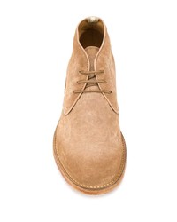 beige Chukka-Stiefel aus Wildleder von Officine Creative