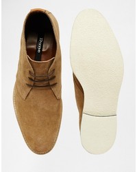 beige Chukka-Stiefel aus Wildleder von Dune