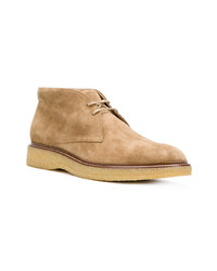 beige Chukka-Stiefel aus Wildleder von Tod's