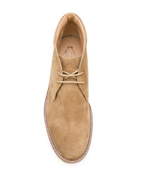 beige Chukka-Stiefel aus Wildleder von Tod's