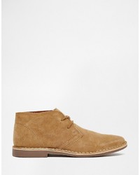 beige Chukka-Stiefel aus Wildleder von Red Tape