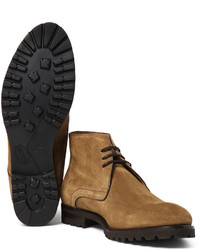 beige Chukka-Stiefel aus Wildleder von Harry's of London