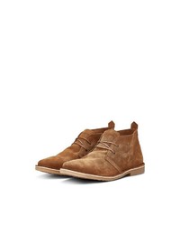 beige Chukka-Stiefel aus Wildleder von Jack & Jones