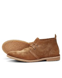 beige Chukka-Stiefel aus Wildleder von Jack & Jones