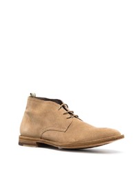 beige Chukka-Stiefel aus Wildleder von Officine Creative