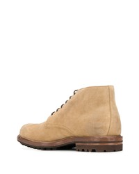 beige Chukka-Stiefel aus Wildleder von Brunello Cucinelli