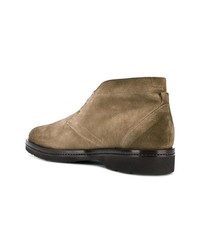 beige Chukka-Stiefel aus Wildleder von Santoni