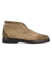 beige Chukka-Stiefel aus Wildleder von Santoni