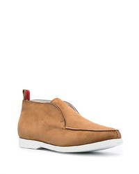 beige Chukka-Stiefel aus Wildleder von Kiton