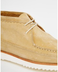 beige Chukka-Stiefel aus Wildleder von Grenson