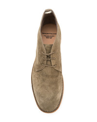 beige Chukka-Stiefel aus Wildleder von Officine Creative