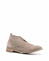 beige Chukka-Stiefel aus Wildleder von Officine Creative