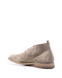 beige Chukka-Stiefel aus Wildleder von Officine Creative