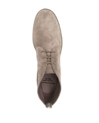 beige Chukka-Stiefel aus Wildleder von Officine Creative