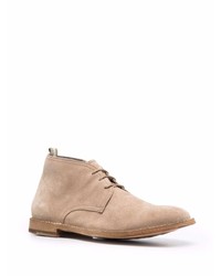 beige Chukka-Stiefel aus Wildleder von Officine Creative