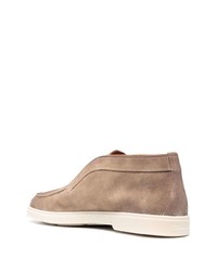 beige Chukka-Stiefel aus Wildleder von Santoni