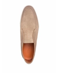 beige Chukka-Stiefel aus Wildleder von Santoni