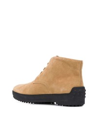 beige Chukka-Stiefel aus Wildleder von Tod's