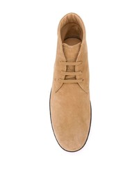 beige Chukka-Stiefel aus Wildleder von Tod's