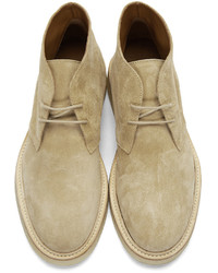 beige Chukka-Stiefel aus Wildleder von Common Projects