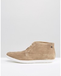 beige Chukka-Stiefel aus Wildleder von Base London